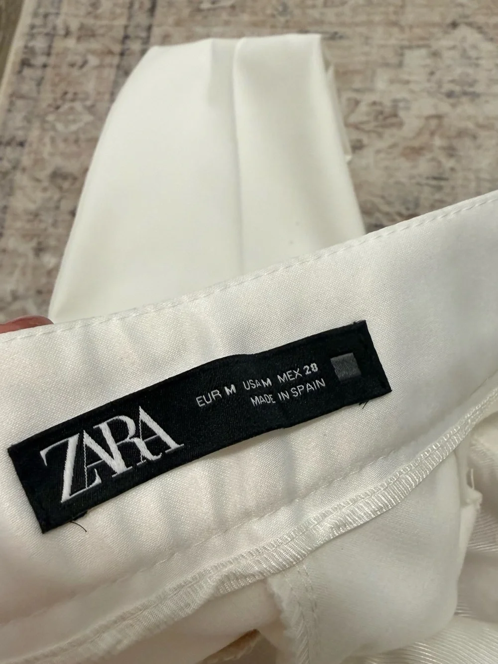 White Tailored Stretch Ponte Pants - Women's - Picture 2 of 4